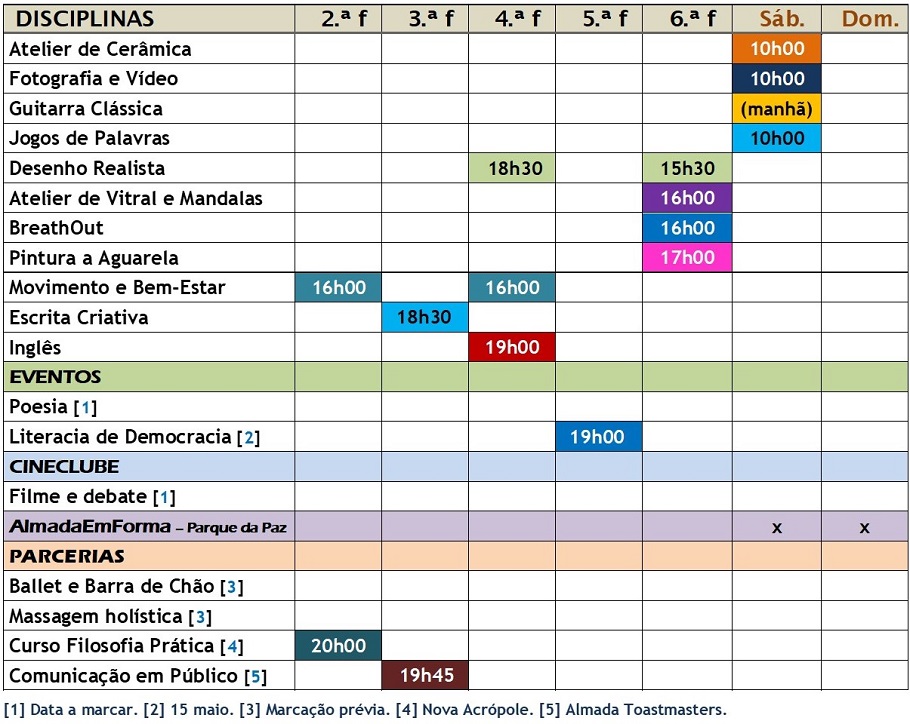 HORARIO 11MAI